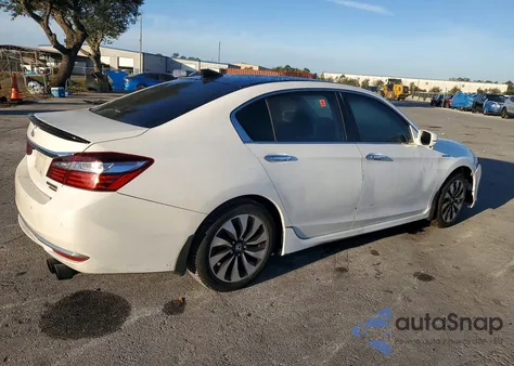 2017 Honda Accord Touring Hybrid из США, поврежденный, VIN JHMCR6F79HC017401